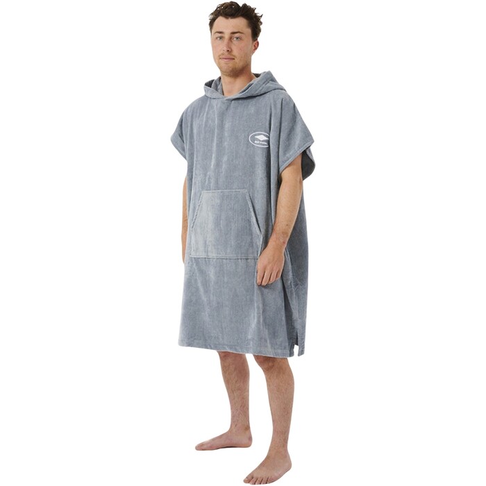 2024 Rip Curl Mens Logo Hooded Towel Changing Robe / Poncho 00GMTO - Blue